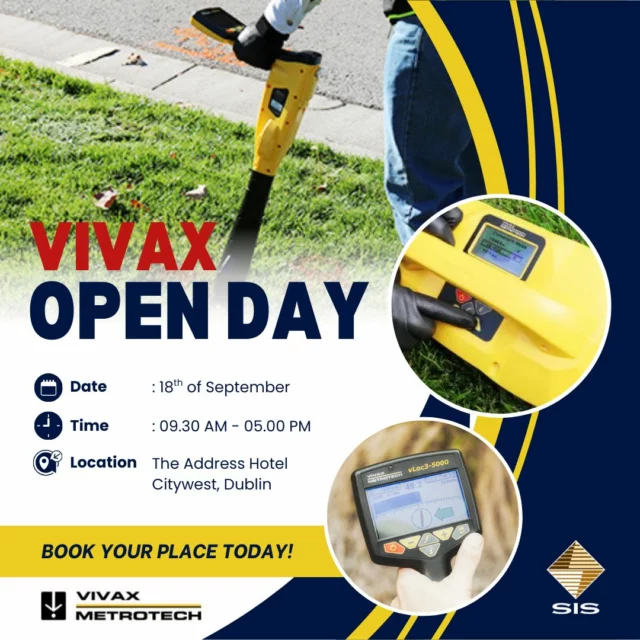 📢 You’re invited! 

Join us at the Vivax Open Day in Dublin on 18th September at The Address Hotel. 

Discover the latest innovations from Vivax Metrotech, meet industry experts, and see the technology in action. 

Spaces are limited – book your spot today 👉 vivax-open-day.grwebsite.eu 

#VivaxOpenDay #VivaxMetrotech #SurveyEventsIreland #SIS